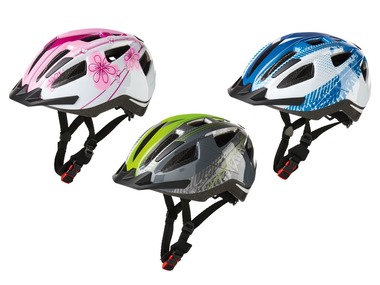 CRIVIT® Dětská cyklistická helma Rear Light Kids 2020