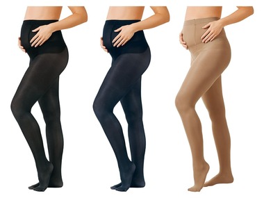ESMARA® Těhotenské punčochové kalhoty, 3 kusy