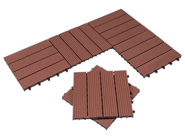 FLORABEST® Dřevěné dlaždice WPC